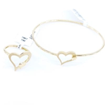 انگشتر و دستبند قلب